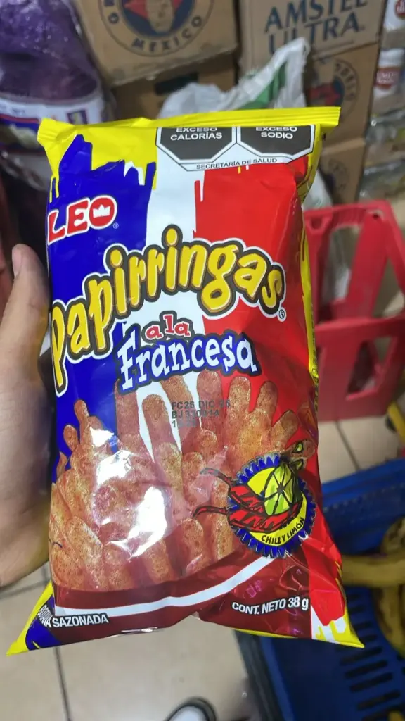 Botana sazonada a la francesa 38 g, papirringas, pieza