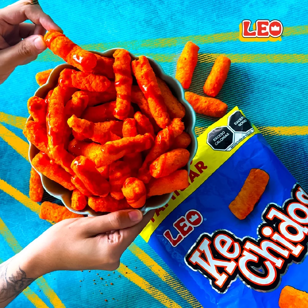 Ke chidos puff de queso 40 grs, leo, pieza