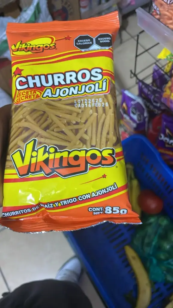 Churrito de ajonjoli natural de 85 grs, vikingo, pieza