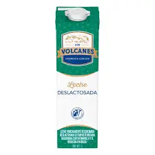 Leche deslactosada, volcanes, litro
