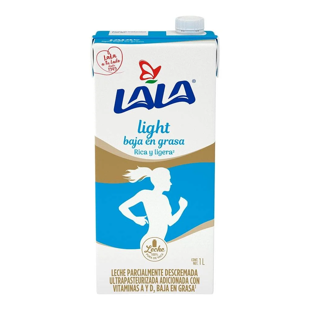 Leche uht light deslactosada, lala, litro