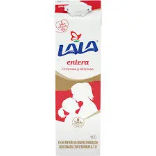 Leche uht entera, lala, litro