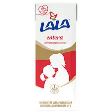 Leche uht entera 190 ml, lala, pz 