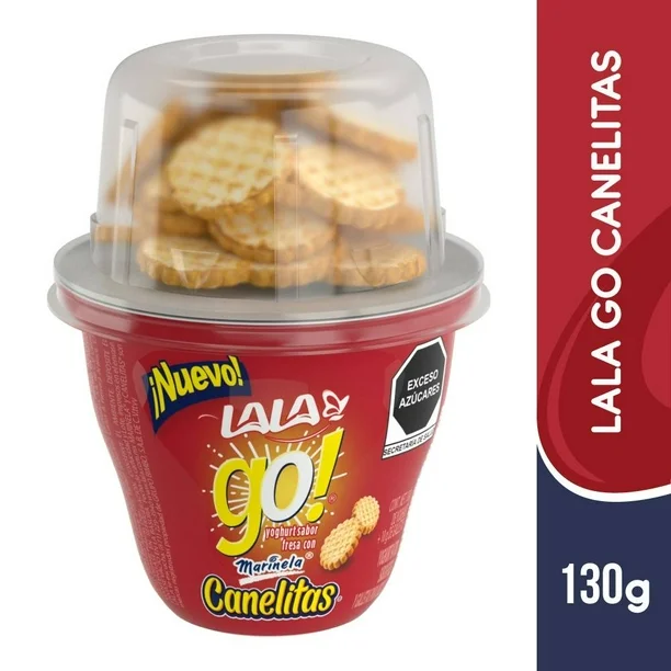 Yogurt batido sabor canelita trikitrakes 130 gr, lala go, pz 