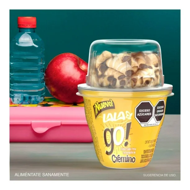 Yogurt batido sabor cremito trikitrakes 130 gr, lala go, pz