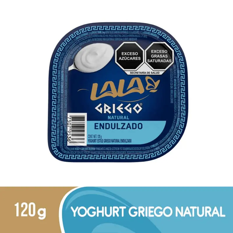 Yogurt griego natural 120gr, lala, pz  