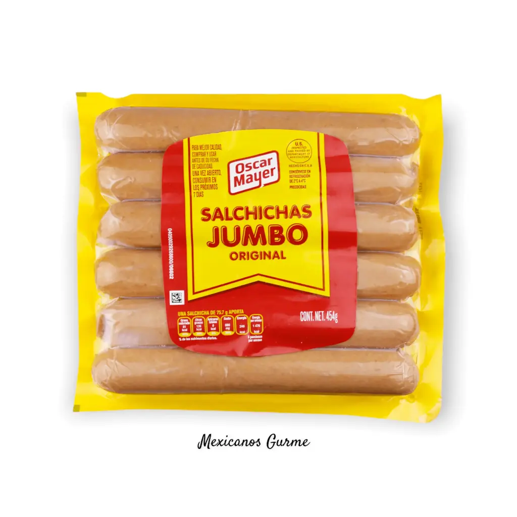 Salchicha jumbo originales 454g, oscar mayer, paquete