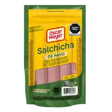 Salchicha de pavo sabor ahumado 500g, oscar mayer, paquete