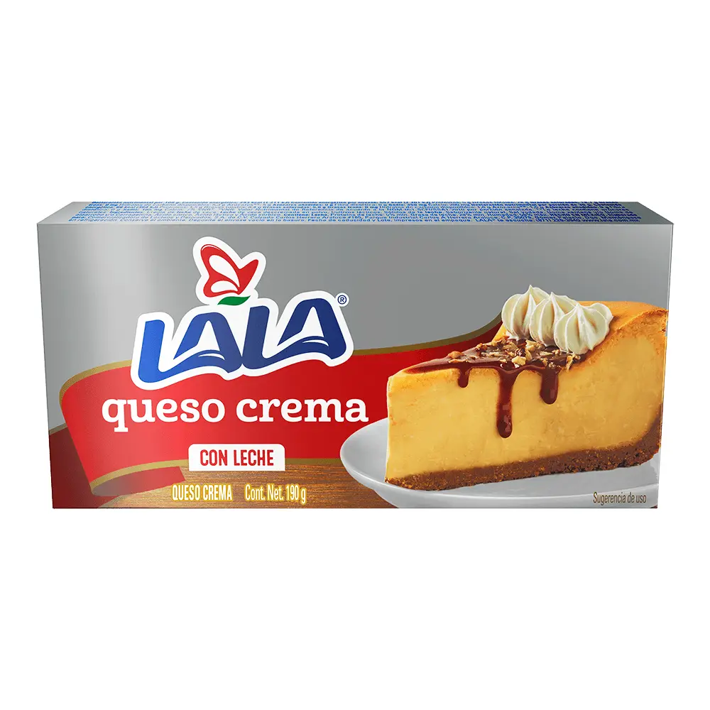 Queso crema con leche 190gr, lala, pz 