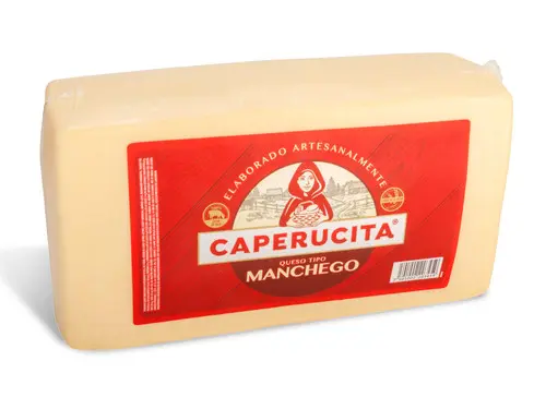 Queso manchego, caperucita, barra