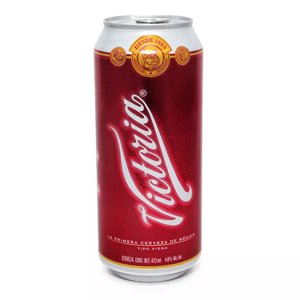 Cerveza de 473 ml, victoria, lata