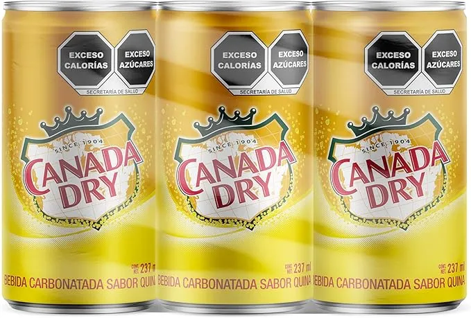 Agua quina 237 ml, canada dry, 24 pz, paquete