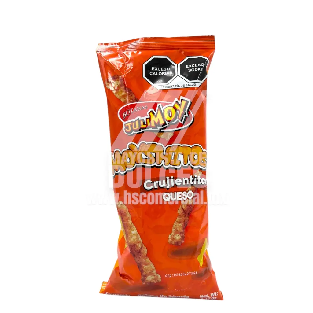 Moyshitos crujiente de queso 90 grs, bolsa