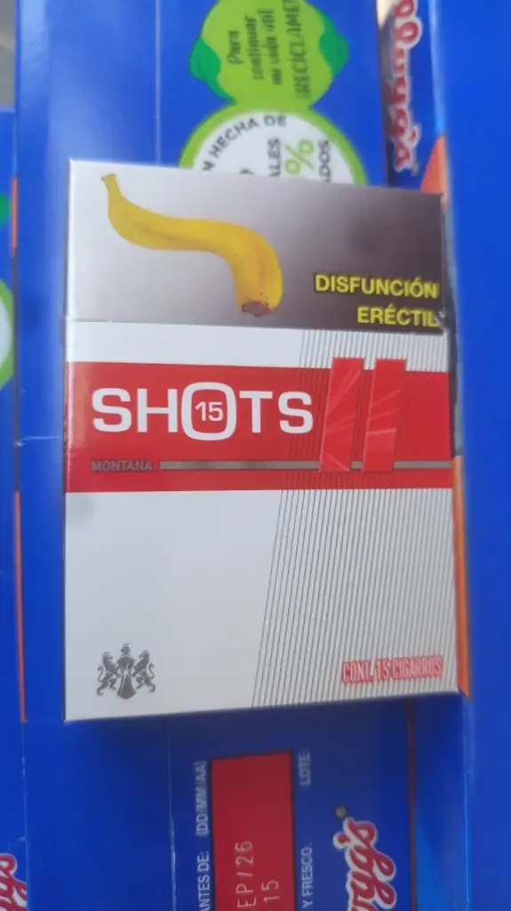 Cigarro montana de 15, shots, cajetilla
