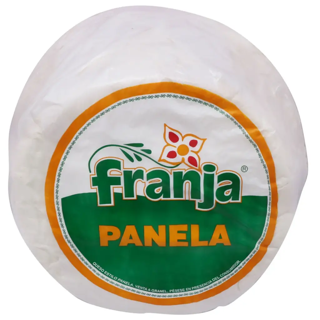 Queso panela fresco aprox 2.200 gr, franja, barra