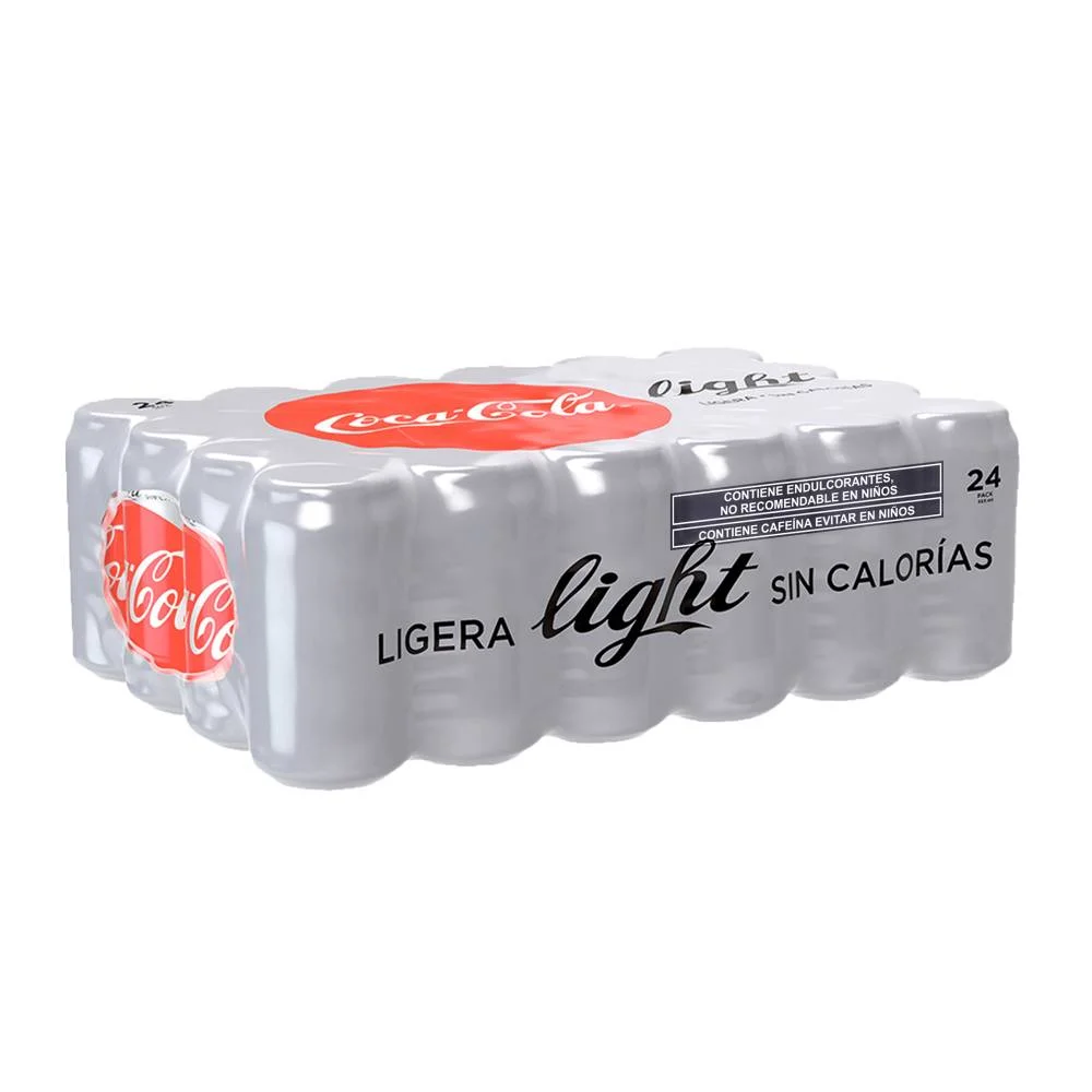 Refresco light 237ml 24pz, cocacola, paquete