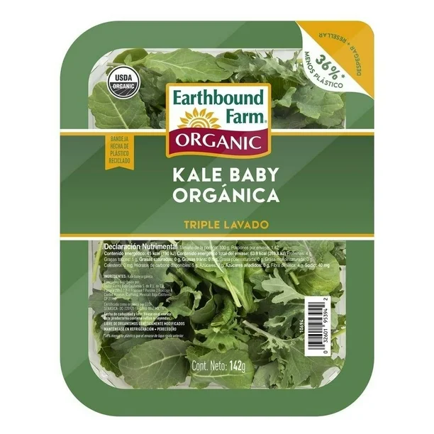 Kale baby orgánica, earthbound farm, pieza