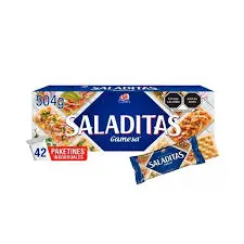 Galletas saladitas 12g 42 paketines, gamesa, caja