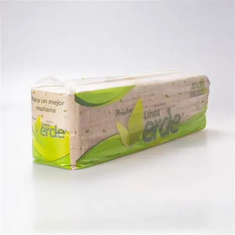 Servilleta 400pz, linea verde, paquete