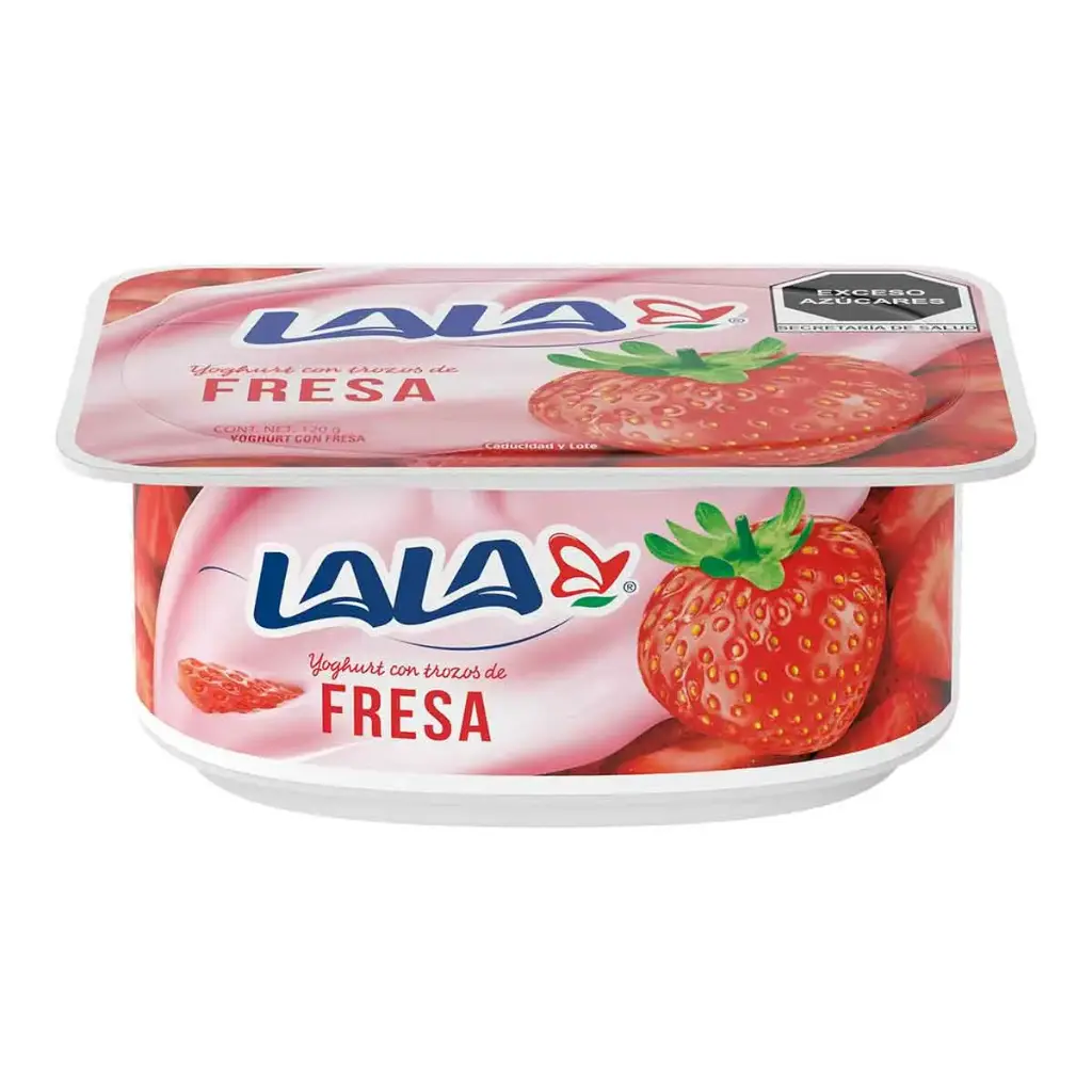 Yogurt sabor a fresa 120g, lala, pieza