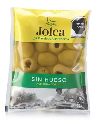 Aceituna verde gorda deshuesada de 180 gramos, jolca, pieza