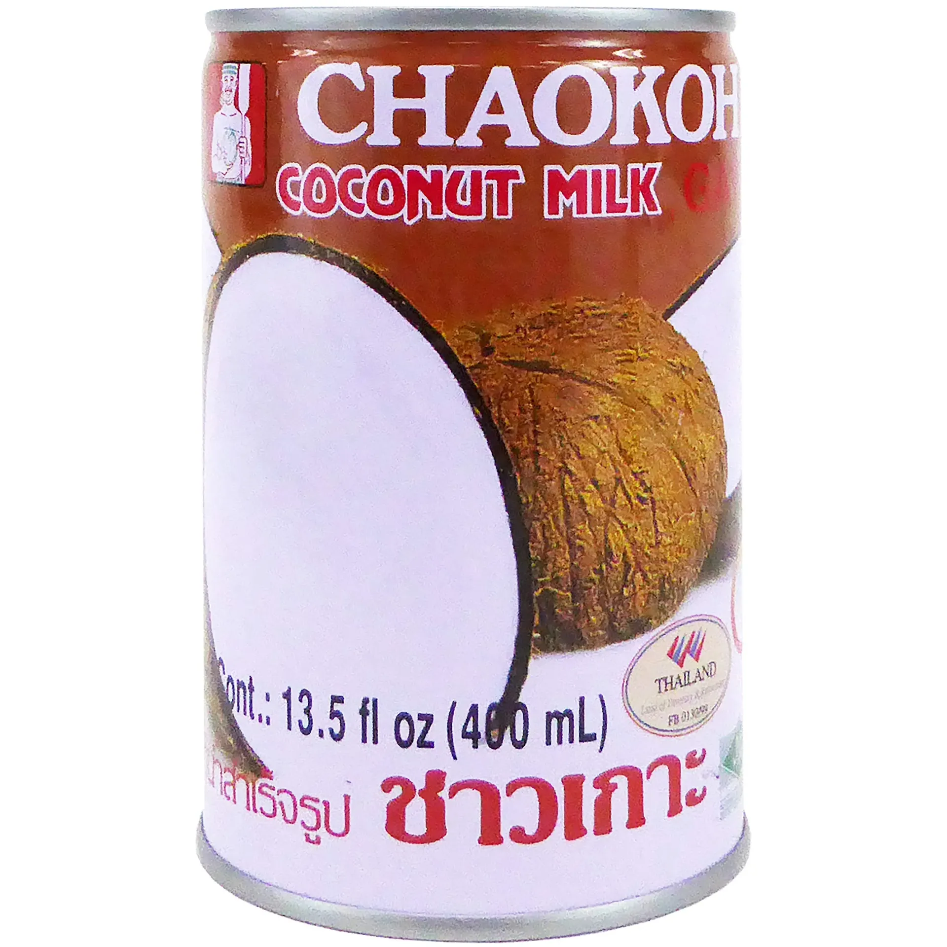 Extracto de leche coco 400ml, chaokoh, pz