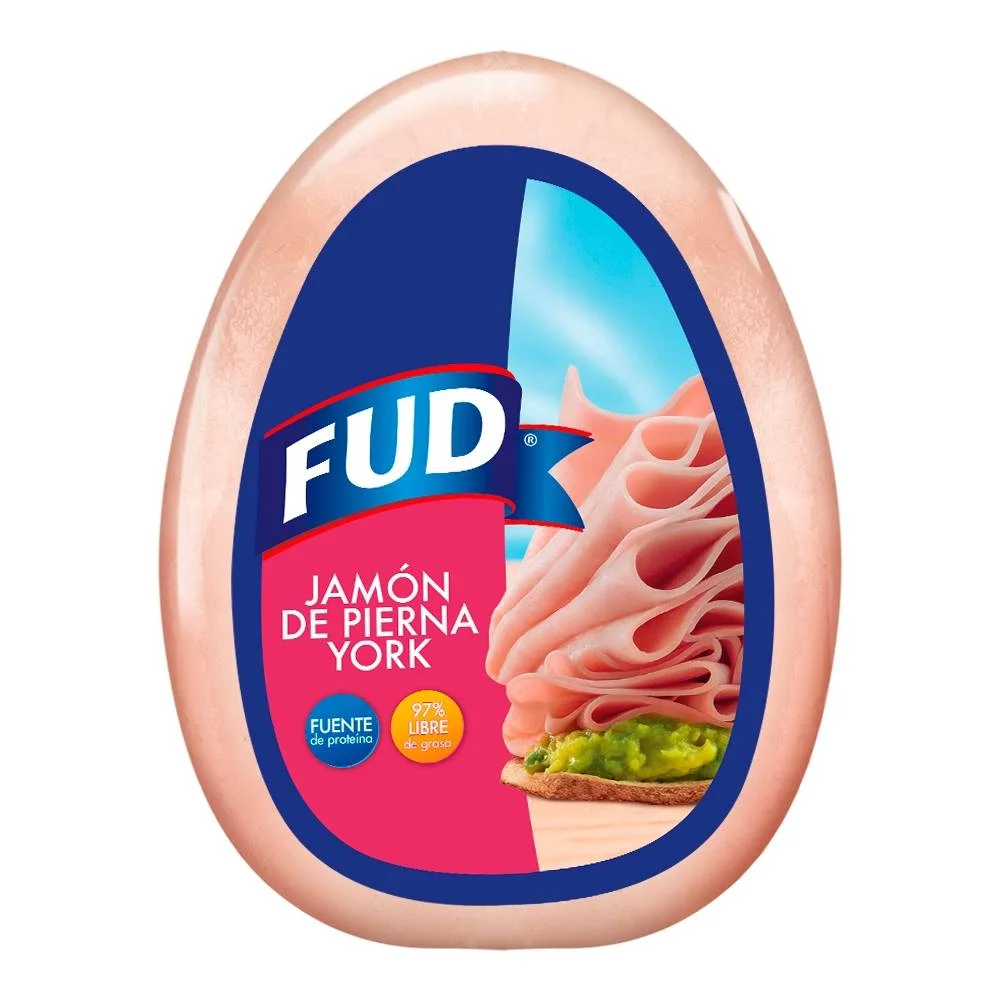 Jamón de pierna de cerdo york, fud, kilo 