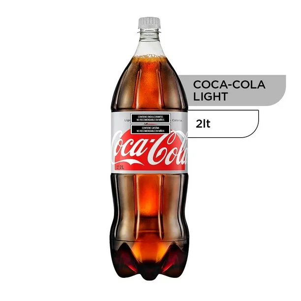 Refresco light de 2 litros, coca cola, pieza