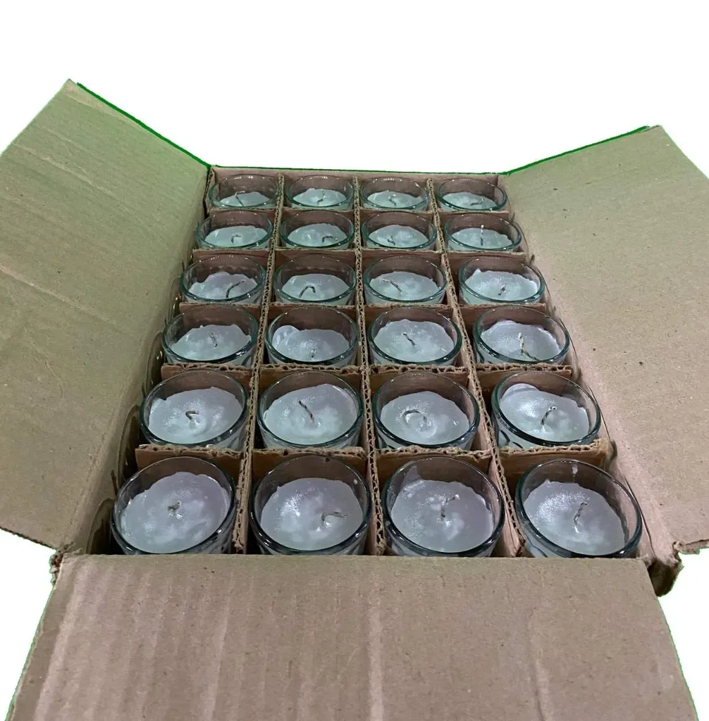 veladora de 5 cm, caja