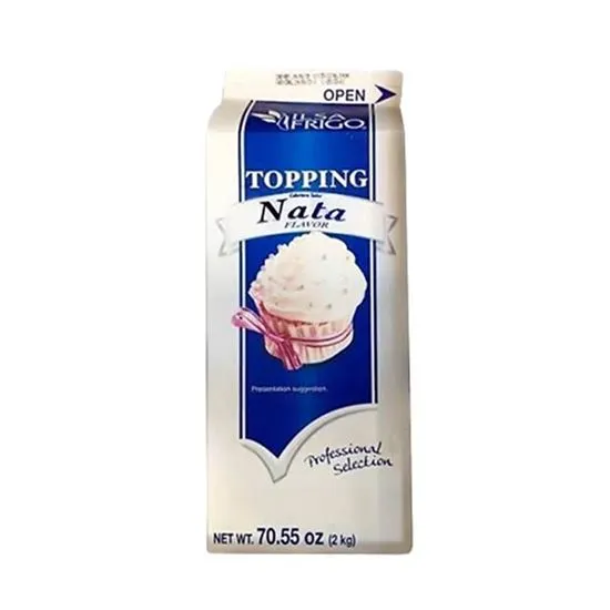 topping cobertura sabor nata de 2 litros, Ilsa frigo, pieza
