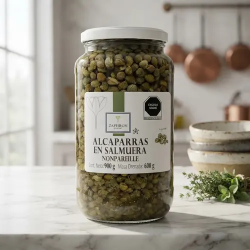 Alcaparra  en salmueras 900 gr, zaphron, pieza