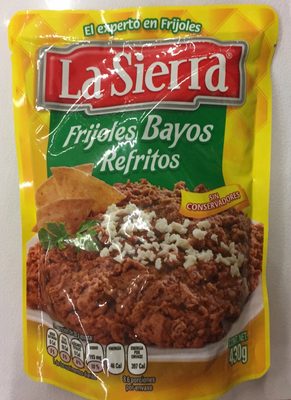 frijoles bayos refritos la sierra 473g