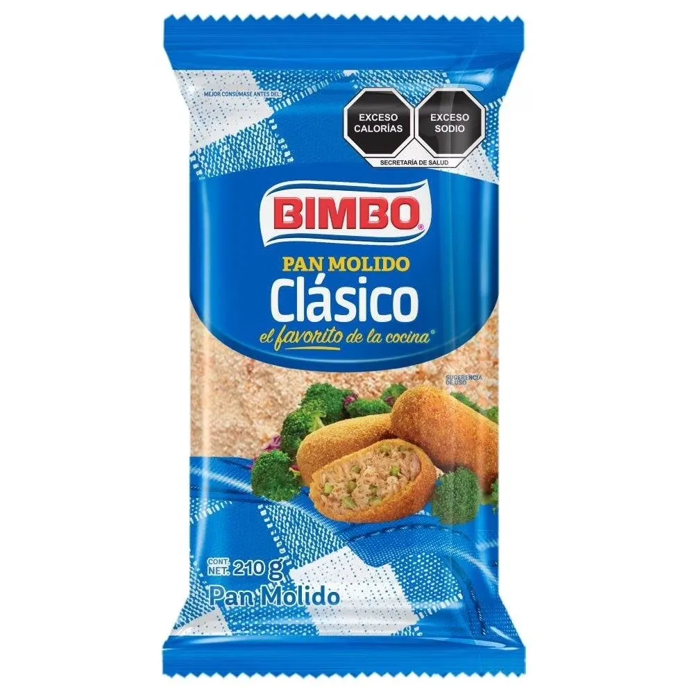 Empanizador pan molido 210g, Bimbo, bolsa
