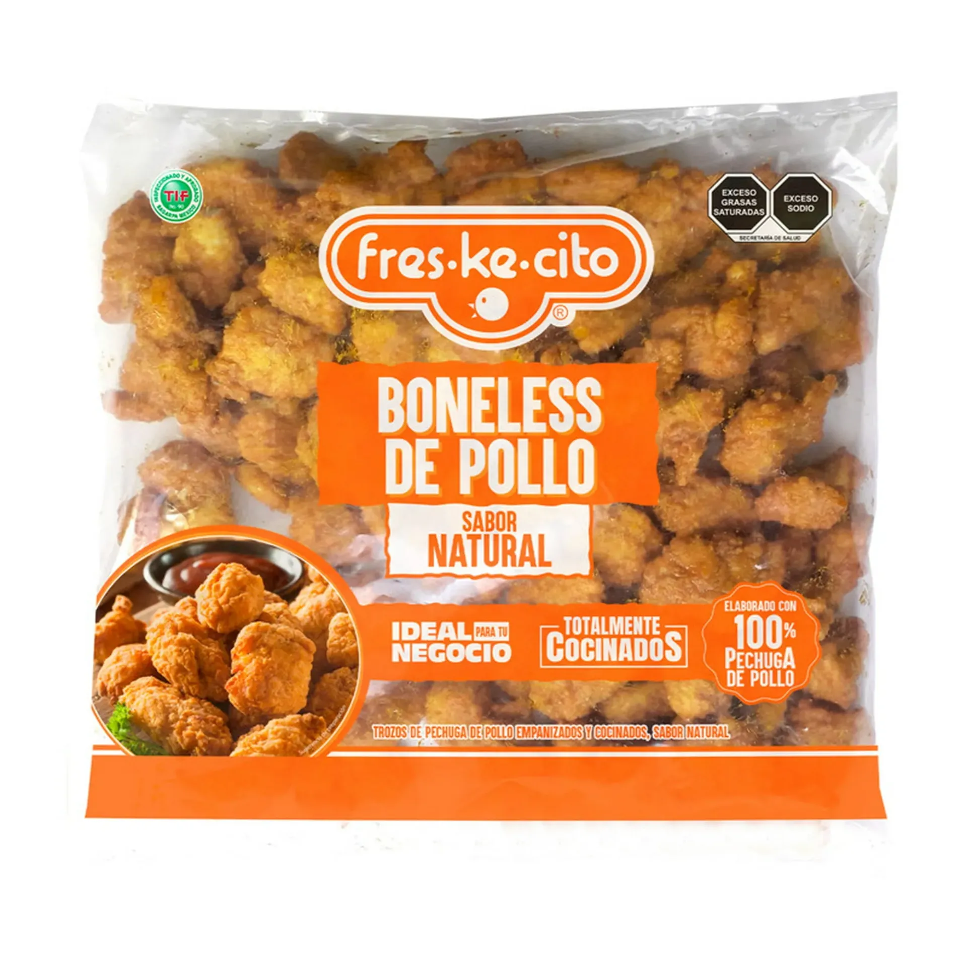Bonelles de pollo naturales 10k, freskecito, caja