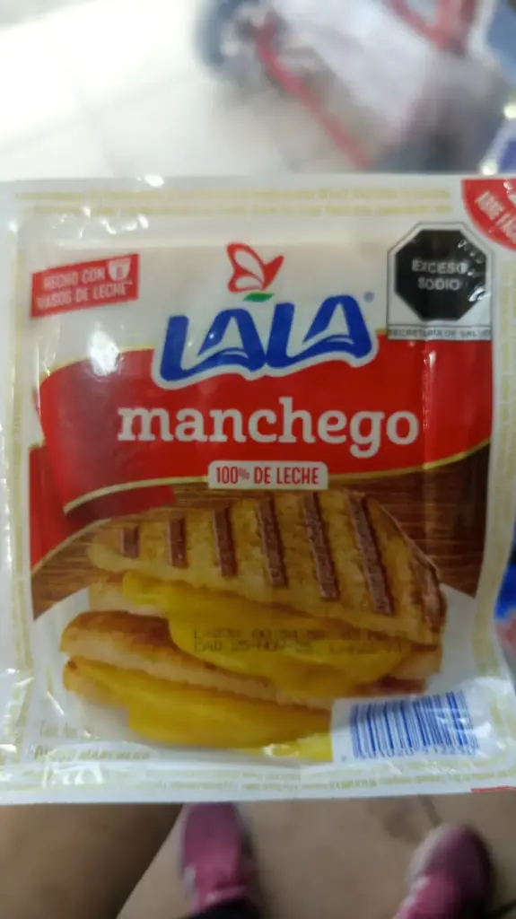 Queso manchego 200 g, lala, pieza