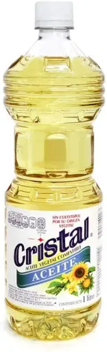 [11] Aceite vegetal, cristal, litro