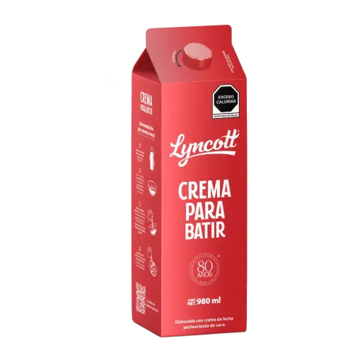 [410] Crema para batir 980 mL, lyncott, pieza