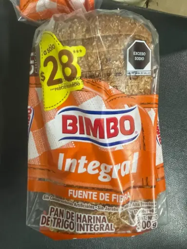 [2632] Pan integral chico  300 g, bimbo, paquete
