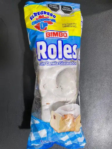 [917] Roles con canela glaseados 180 grs, bimbo, pieza