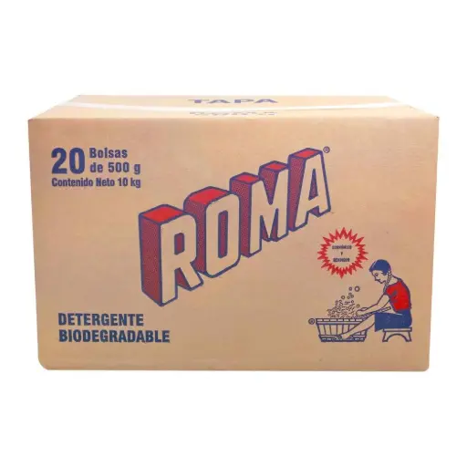 [1297] Detergente roma 500gr, 20 piezas, caja