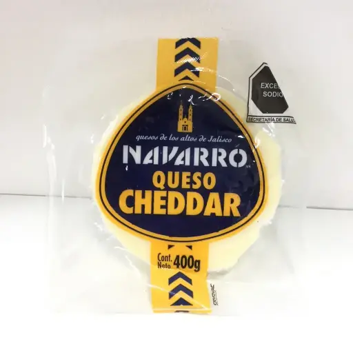 [1386] Queso cheddar de 400gr, pieza
