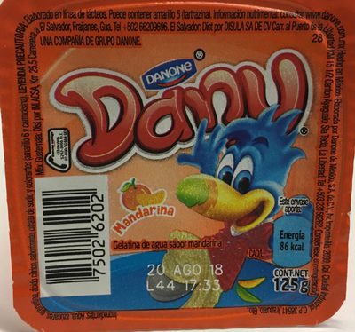 [2086] Gelatina de mandarina 125 gr, Dany, pieza