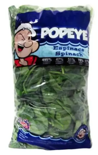 [1785] Espinaca, popeye, 1.13 kilos, bolsa