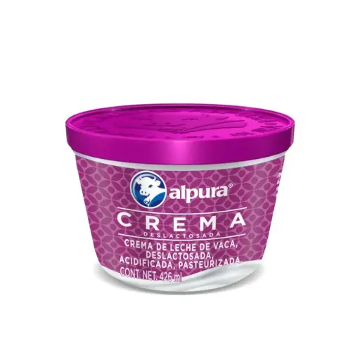 [2256] Crema acida deslactosada 426ml, alpura, pieza