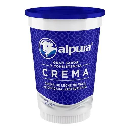 [2257] Crema acida de 200 ml, alpura, pieza