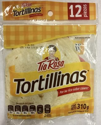 [1089C] Tortilla 12 piezas, Tia rosa, 306 gr