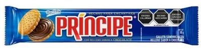Galletas sabor chocolate de 126 gramos, principe, pieza