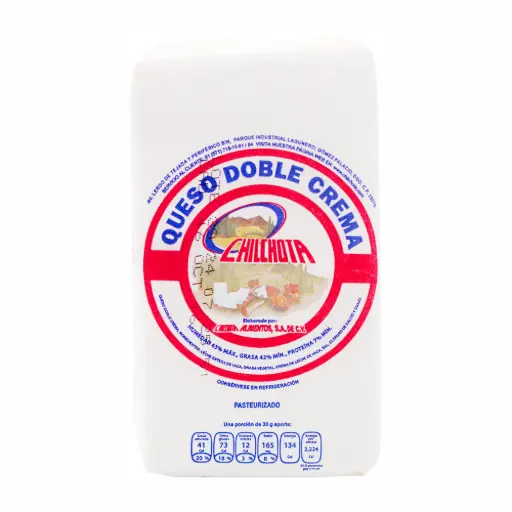 [1406A] Queso doble crema 500 grs, chilchota, pieza