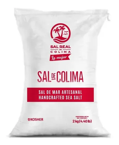 [24A] Sal de grano colima 2 kg, sal real, pieza