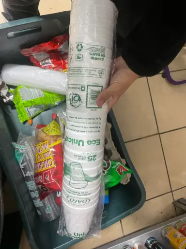 Vaso de unicel 10 onzas 25 pz, dart, paquete